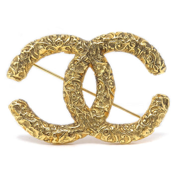 CHANEL CC Brooch Pin Corsage Gold 93A 58139