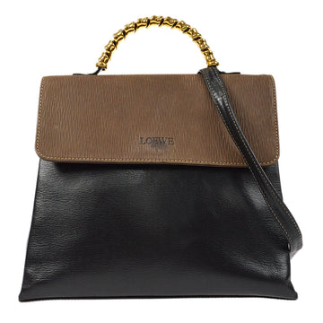 LOEWE VELAZQUEZ 2way Shoulder Handbag Black 86767