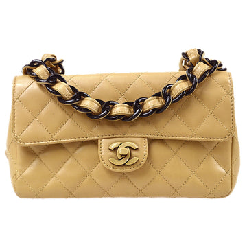 Chanel White Lizard Small Classic Double Flap Gold Hardware, 1996-1997 (Very Good), Womens Handbag
