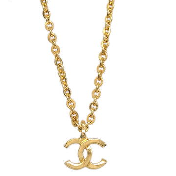 CHANEL 1982 Mini CC Gold Chain Pendant Necklace 376 87953