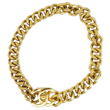 CHANEL 1996 Spring Turnlock Gold Chain Necklace 96P 87957