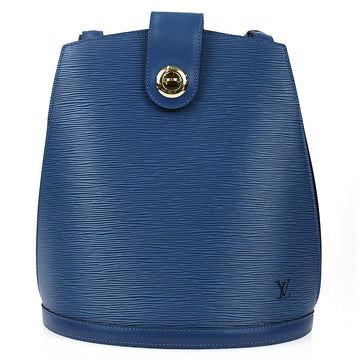 LOUIS VUITTON Louis Vuitton Tribal Mask Shoulder Bag M60795 Epi Leather Blue  Series White Multicolor Silver Hardware Chain Wallet Long