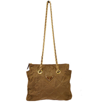 PRADA * Chain Shoulder Bag Brown 77824