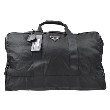 PRADA * Duffle Travel Handbag Black 78022