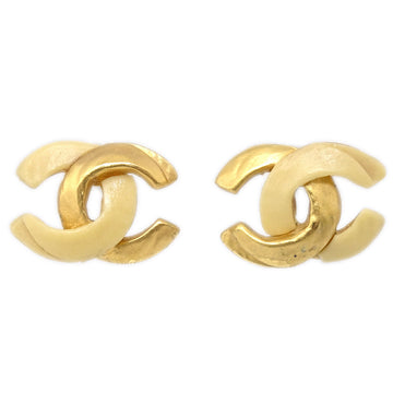 CHANEL CC Piercing Earrings Gold 00T 97616