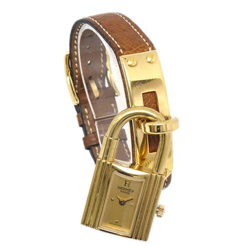 HERMES 1990s Kelly Watch Gold Courchevel 67779