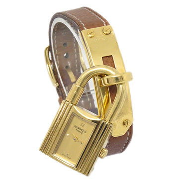 HERMES 1992 Kelly Watch Gold Courchevel 67780