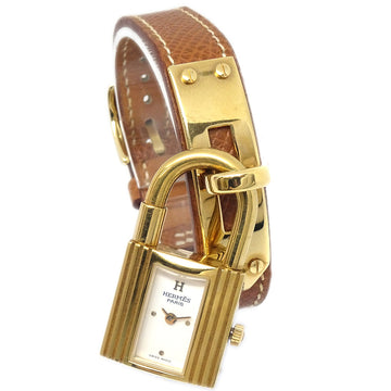 HERMES 1996 Kelly Watch Gold Courchevel 97902