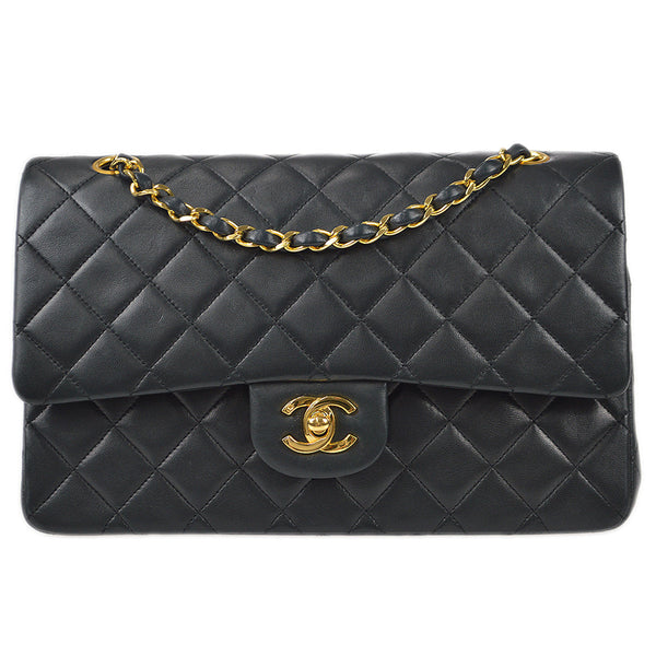 Chanel Vintage Black Quilted Lambskin Flap Medium Gold Hardware, 1986 To 1988  Available For Immediate Sale At Sotheby's