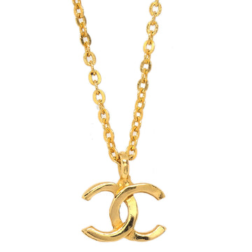 CHANEL Mini CC Gold Chain Pendant Necklace 1982/376 68322