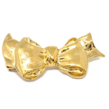 CHANEL Bow Brooch Pin Gold 68409