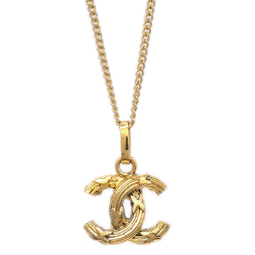 CHANEL Mini CC Gold Chain Pendant Necklace 1982 78440