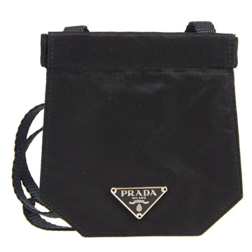 PRADA Pochette Shoulder Bag Black 78737