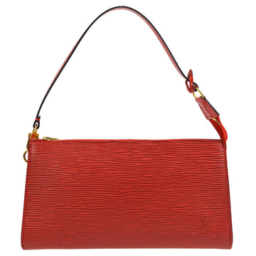 LOUIS VUITTON Pochette Accessoires Handbag Red Epi M52947 78778