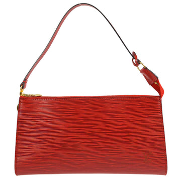 LOUIS VUITTON Pochette Accessoires Handbag Red Epi M52947 78798