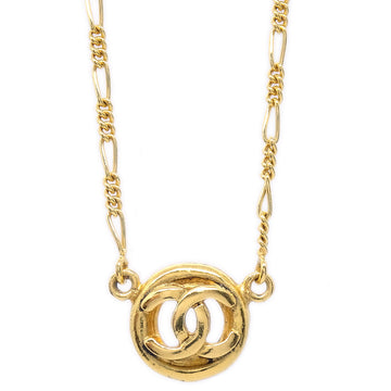 CHANEL Medallion Gold Chain Pendant Necklace 1983 97882