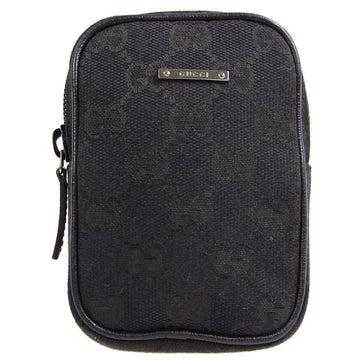 GUCCI GG Multi Pouch Bag Black Small Good 97895