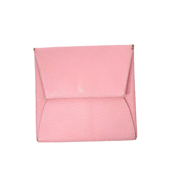 HERMES Wallet in Pink Leather