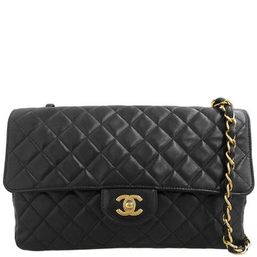 CHANEL Around 1997 Made Classic Flap Chain Bag Black