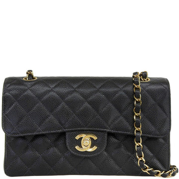 Chanel Black Caviar Square Mini Classic Flap Bag