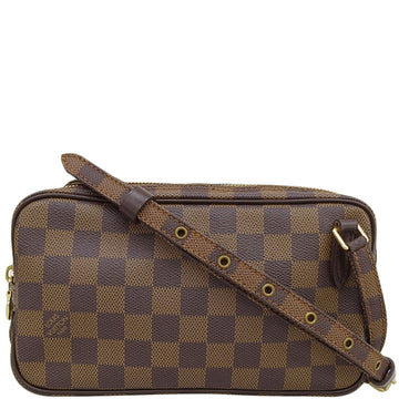 LOUIS VUITTON 2007 Made Canvas Damier Marly Bandouliere Brown