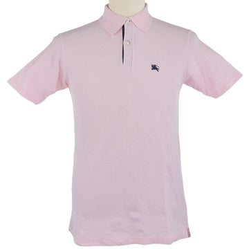 BURBERRY Logo Embroidered Polo Shirt Pink