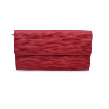 LOUIS VUITTON Vintage Red Epi Leather Sarah Continental Wallet