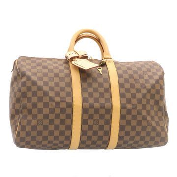 Louis Vuitton LV N48223 Damier Azur Keepall 45 Boston Travel Bag