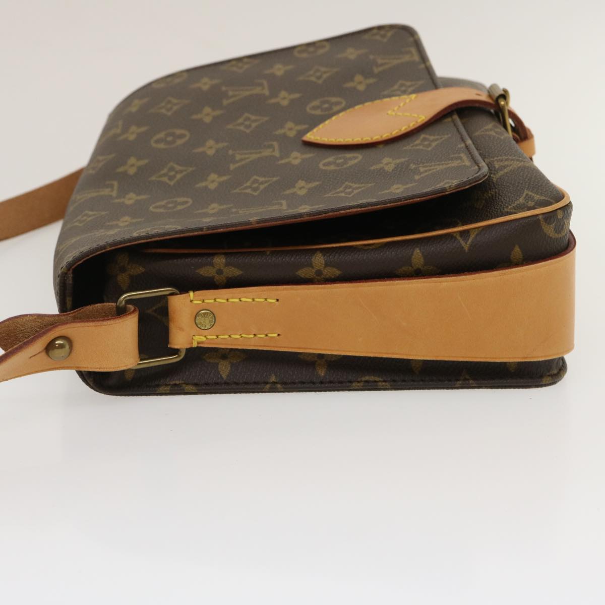 LOUIS VUITTON Louis Vuitton Cartouchiere M51252 Shoulder Bag Monogram  Canvas Brown Ladies Used