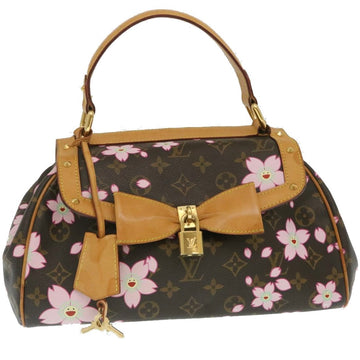 LOUIS VUITTON Monogram Cherry Blossom Sac Retro PM Hand Bag M92012 Auth 29255A
