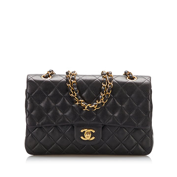 Chanel Medium Classic Lambskin Double Flap Shoulder Bag