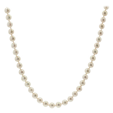 French 1950s Japanese Cultured Pearls Chocker Necklace