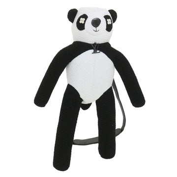LOUIS VUITTON LV Friend Panda Bear Shoulder Bag cotton Black White M57414 37880A