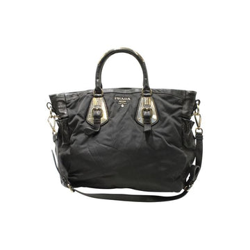 PRADA Nylon And Leather Two Way Bag
