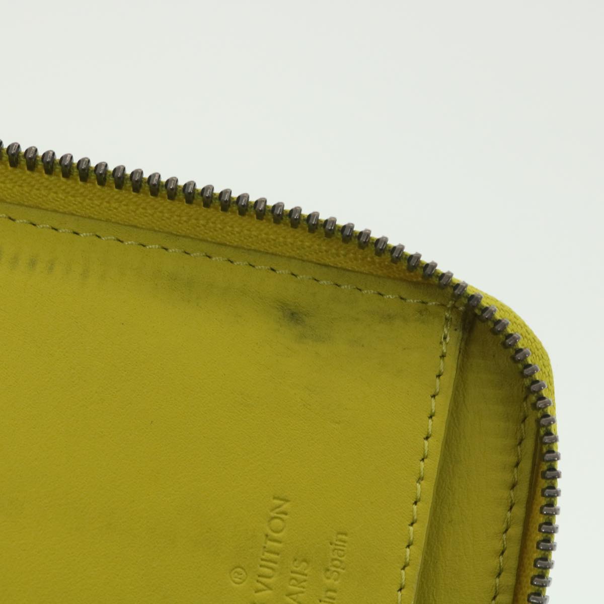 Louis Vuitton Epi Leather Yellow Long Zippy Wallet. Made in Spain.