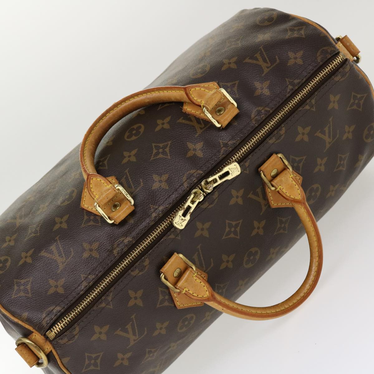 3bd4826] Auth Louis Vuitton 2WAY Bag Monogram Speedy Bandouliere