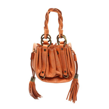GIVENCHY Orange Small Drawstring Handbag With Long Tassels