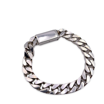 GUCCI Sterling Silver Gourmette Chain Unisex Bracelet