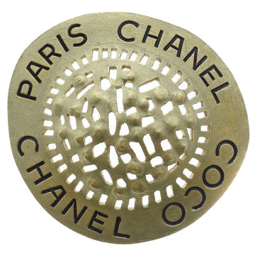 Chanel Vintage Coco Mark Stone Red Gold Earrings Accessories