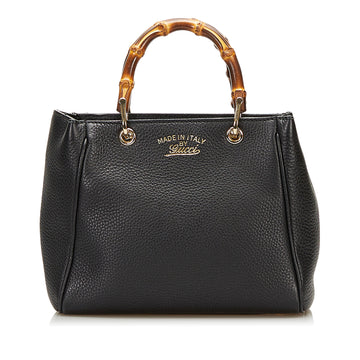 Gucci Bamboo Shopper Leather Handbag