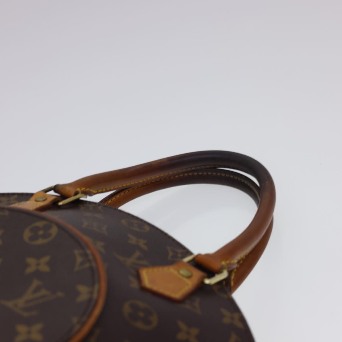 Auth Louis Vuitton Ellipse GM Monogram M51128 Handle Strap Leather Repair  ALA486