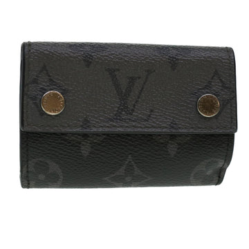 LOUISVUITTON Monogram Eclipse Reverse Discovery Compact Wallet M45417 Auth 42524
