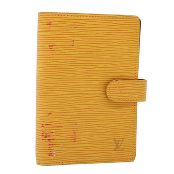 LOUIS VUITTON Epi Agenda PM Day Planner Cover Yellow R20059 LV Auth 45018