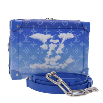 LOUIS VUITTON Monogram Clouds Soft Trunk Shoulder Bag Blue M45430 LV Auth 46350A