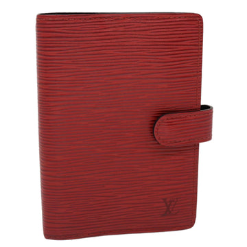 LOUIS VUITTON Epi Agenda PM Day Planner Cover Red R20057 LV Auth 46632
