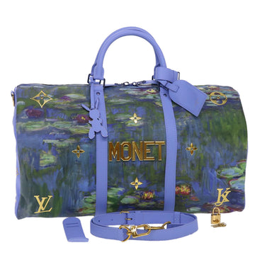 LOUIS VUITTON Masters Collection MONET Keepall Bandouliere 50 Bag LV Auth 47436A