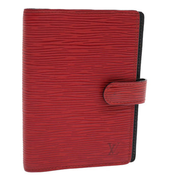 LOUIS VUITTON Epi Agenda PM Day Planner Cover Red R20057 LV Auth 47566
