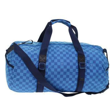 LOUIS VUITTON Damier Aventure Plat Ktical Bag Nylon Blue M97057 LV Auth 47820A