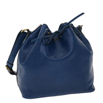 LOUIS VUITTON Epi Petit Noe Shoulder Bag Blue M44105 LV Auth 47965