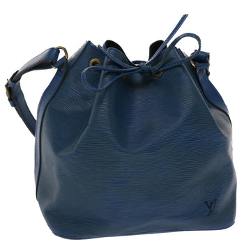 LOUIS VUITTON Epi Petit Noe Shoulder Bag Blue M44105 LV Auth 48289